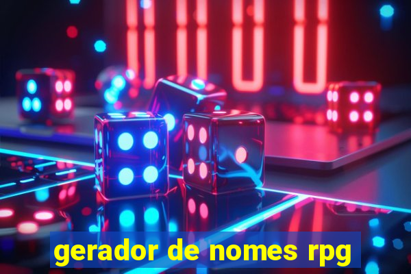 gerador de nomes rpg